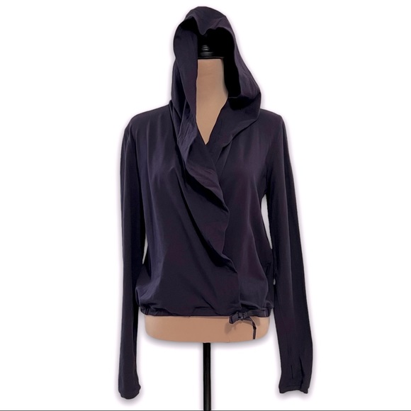 Lululemon Ready To Rulu Wrap Hooded Jacket 6/Small Boysenberry Dark Purple Yoga - Picture 2 of 16